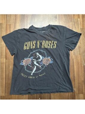 Bravado  Guns N' Roses Sweet Child O’ Mine Women’s Graphic Tee Cropped size XL